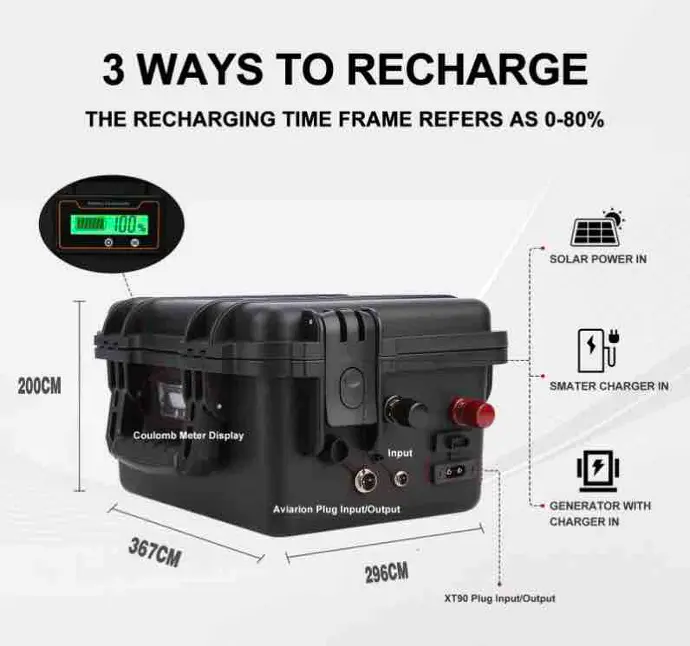 Batterie Lifepo4,100Ah x 48V  Alimentation PV ou AC
