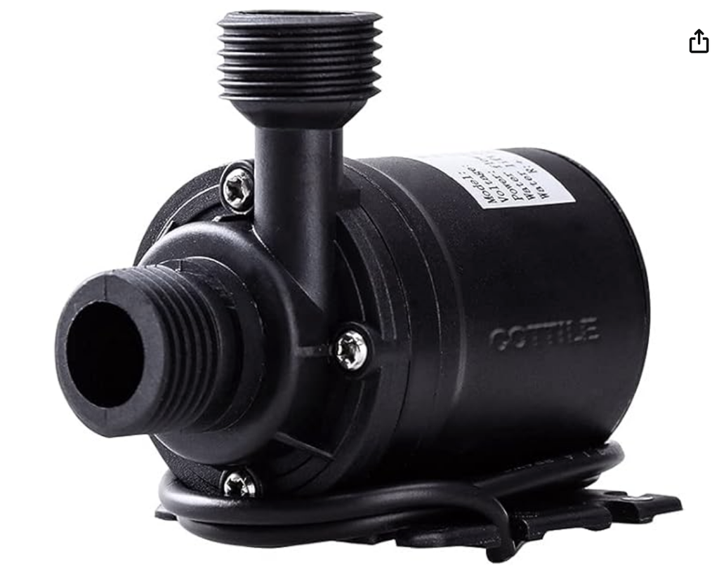 hihey DC 12V 800L / H 5M Pompe à Eau Submersible sans balais pour système de Circulation d'eau système de Circulation Solaire
