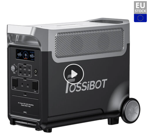 FOSSiBOT batterie LiFePO4 3840Wh, sortie CA élevée de 3 600 W, charge solaire maximale de 2 000 W