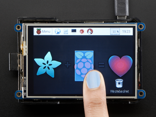 Adafruit PiTFT -écran tactile Assembled 480x320 3.5" TFT+Touchscreen for Raspberry Pi [ADA2097] Marque : Adafruit