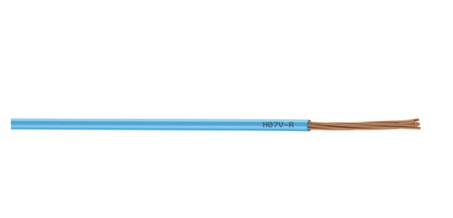 Fil électrique 1.5 MmÂ² H07Vu, En Couronne De 100 M Bleu