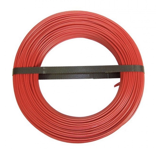 Câble isolé rigide HO7 V-U 1.5mm2 450/750 V rouge 100 m