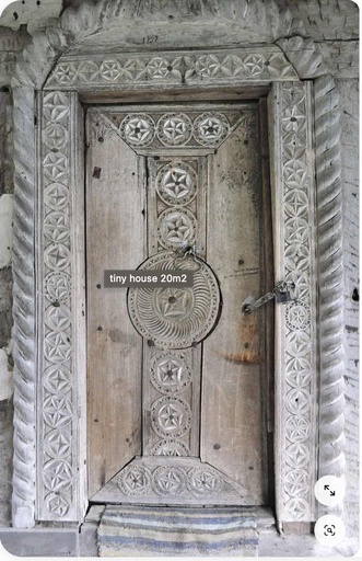 Porte bois zafimaniry : porte B 