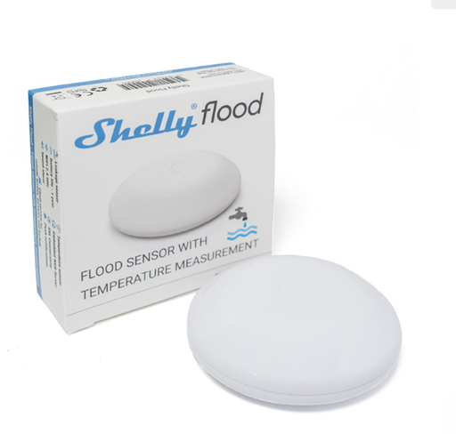 Shelly Flood,  Détecteur Wi-Fi de fuite de liquide avec capteur de température intégré.