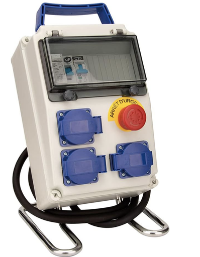 Coffret 8 modules de chantier IP54 équipé avec accessoires - Zenitech