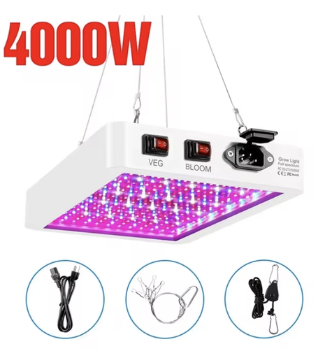 Full r LED Lauren Light, Ampoules pour plantes, Lampe hydroponique, Lampes de serre, Boîte d'éclairage pour la croissance des fleurs, IP65, Le plus récent, 4000 W, 