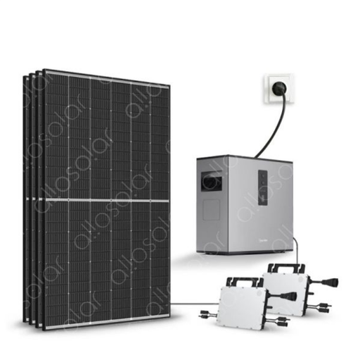 Stockage 2.24kWh - Hoymiles /Skip to the beginning of the images gallery 4.5 Kit solaire Plug and Play 1700Wc bifacial 