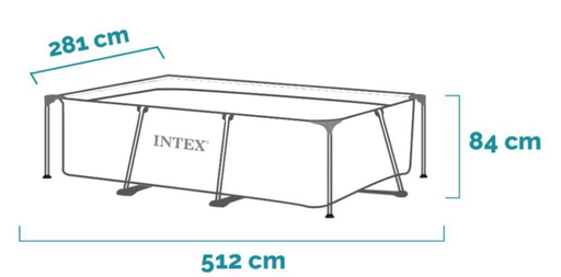 bassin Intex  4,5 m x 2 m x 72 cm 10 m3 tilapia